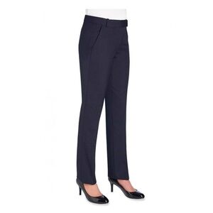 New Brook Taverner Astoria Tailored Leg Pant Size 18L Wool Blend Navy Blue NWT